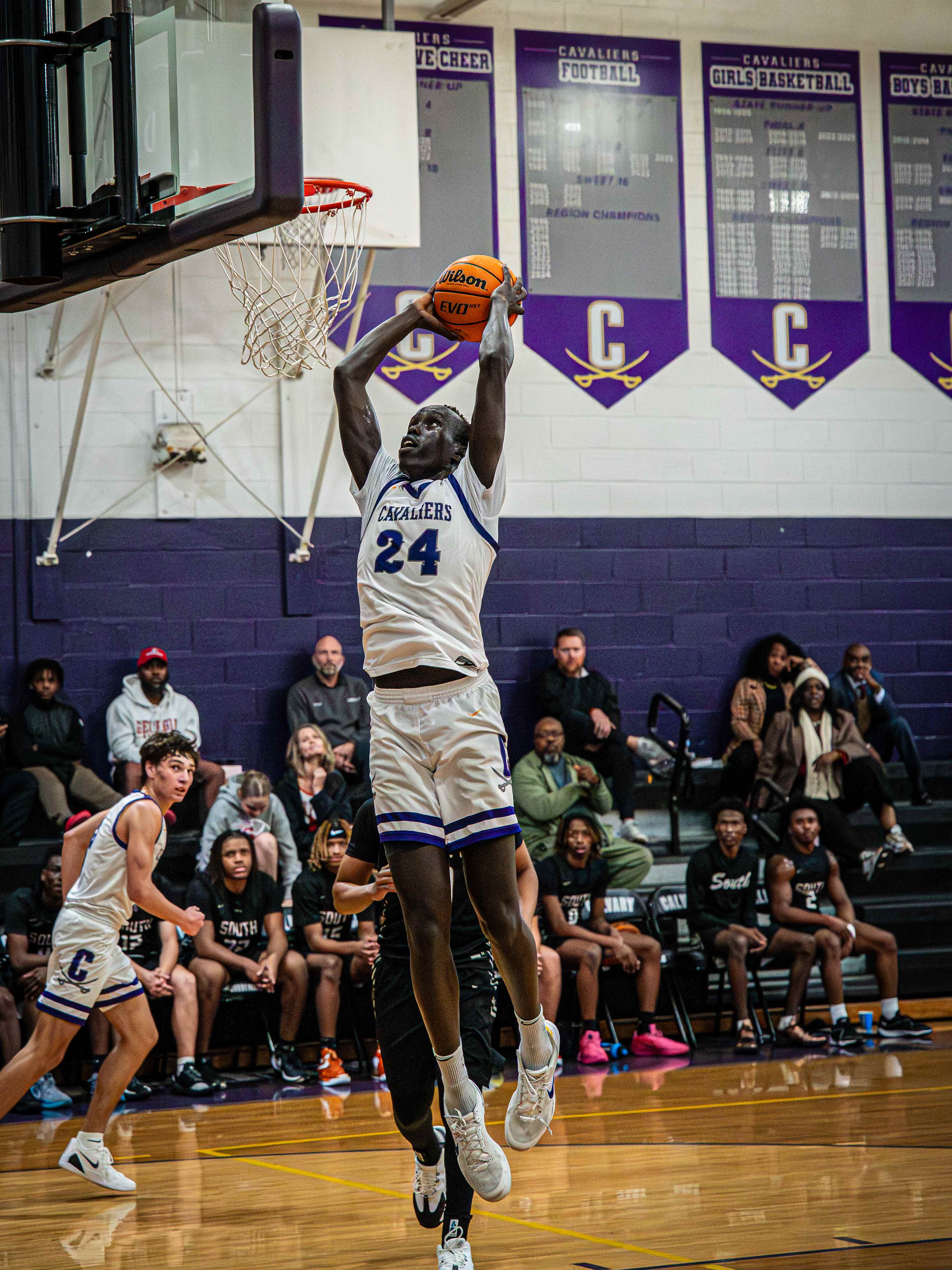 Basketball player in action